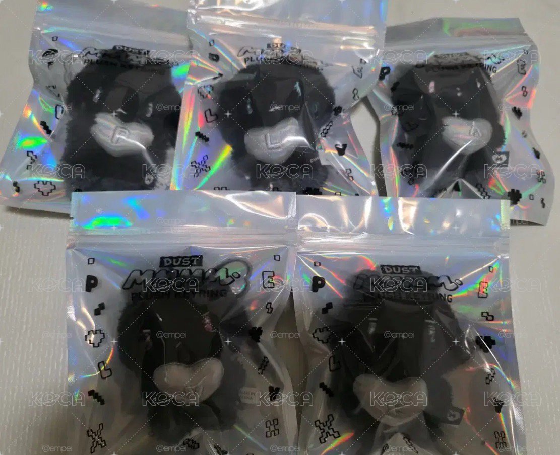 PLAVE 娃娃吊飾 黑色 現貨
