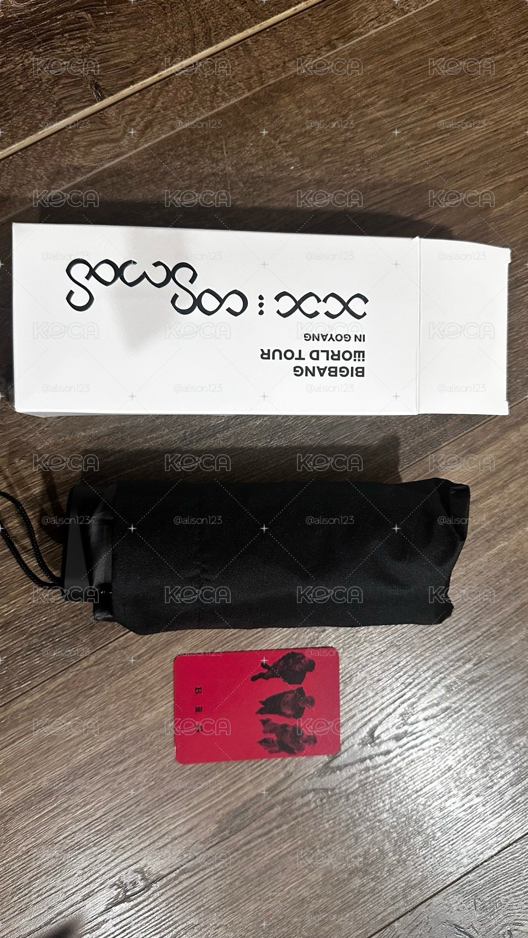 YG的傘+3人紅色小卡