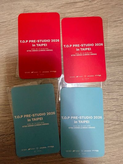 T.O.P.見面會台北入場卡