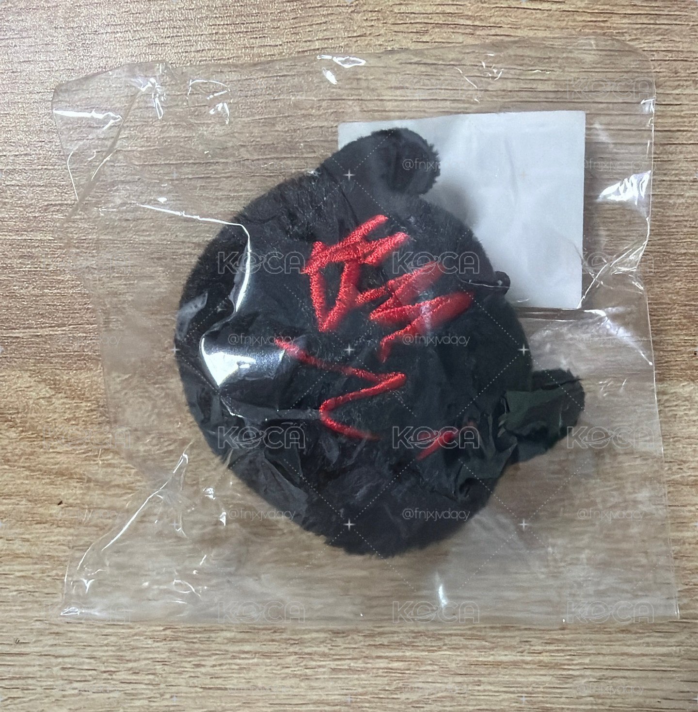 PSYCHO 絨毛黑色鑰匙圈吊飾