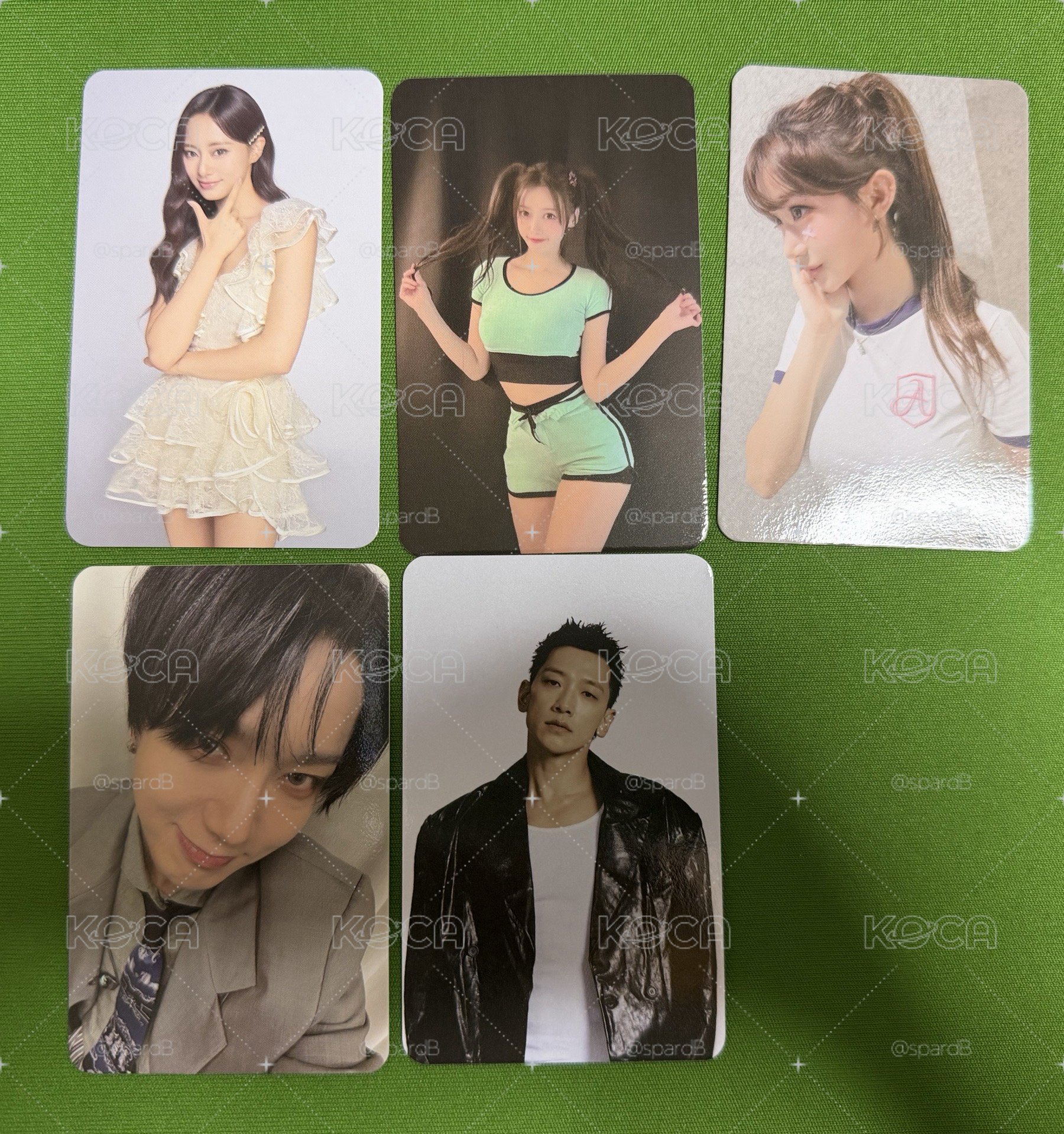 啤酒節小卡 Rain 李雅英 李珠珢 周子瑜 藝聲 Yesung Tzuyu 