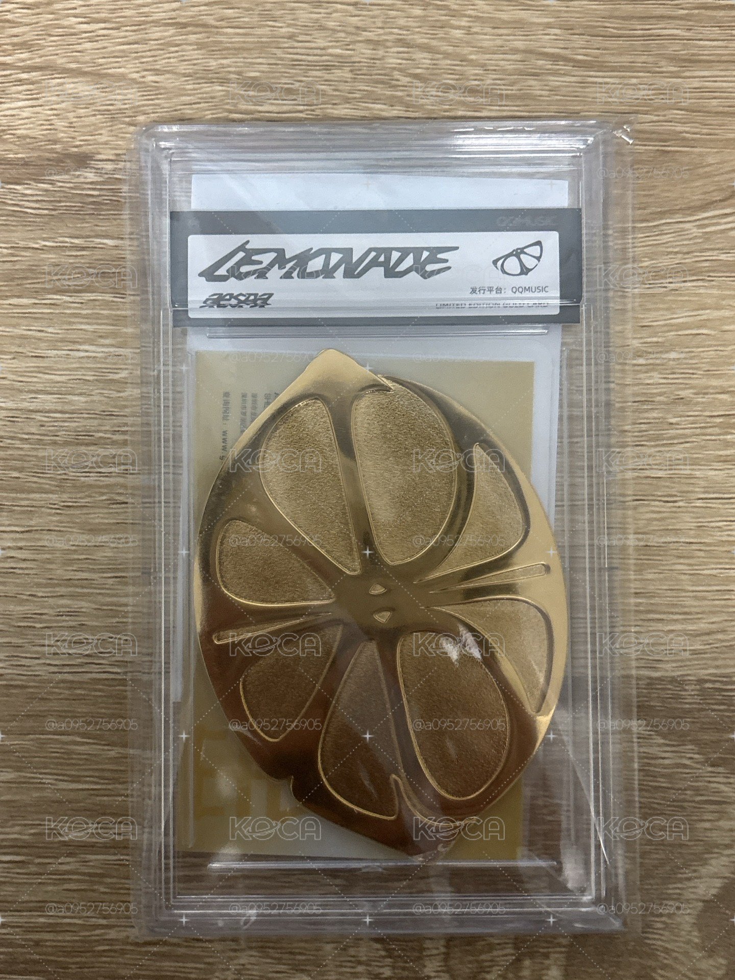 (現貨 含真金)LEMONADE QQ音樂 限量金版卡 特典卡