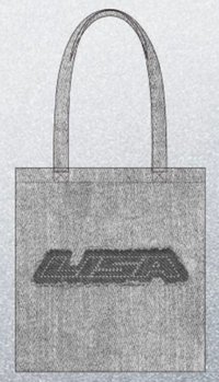 Lisa名創聯名 帆布袋 灰色