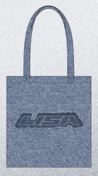 Lisa名創聯名 帆布袋 藍色