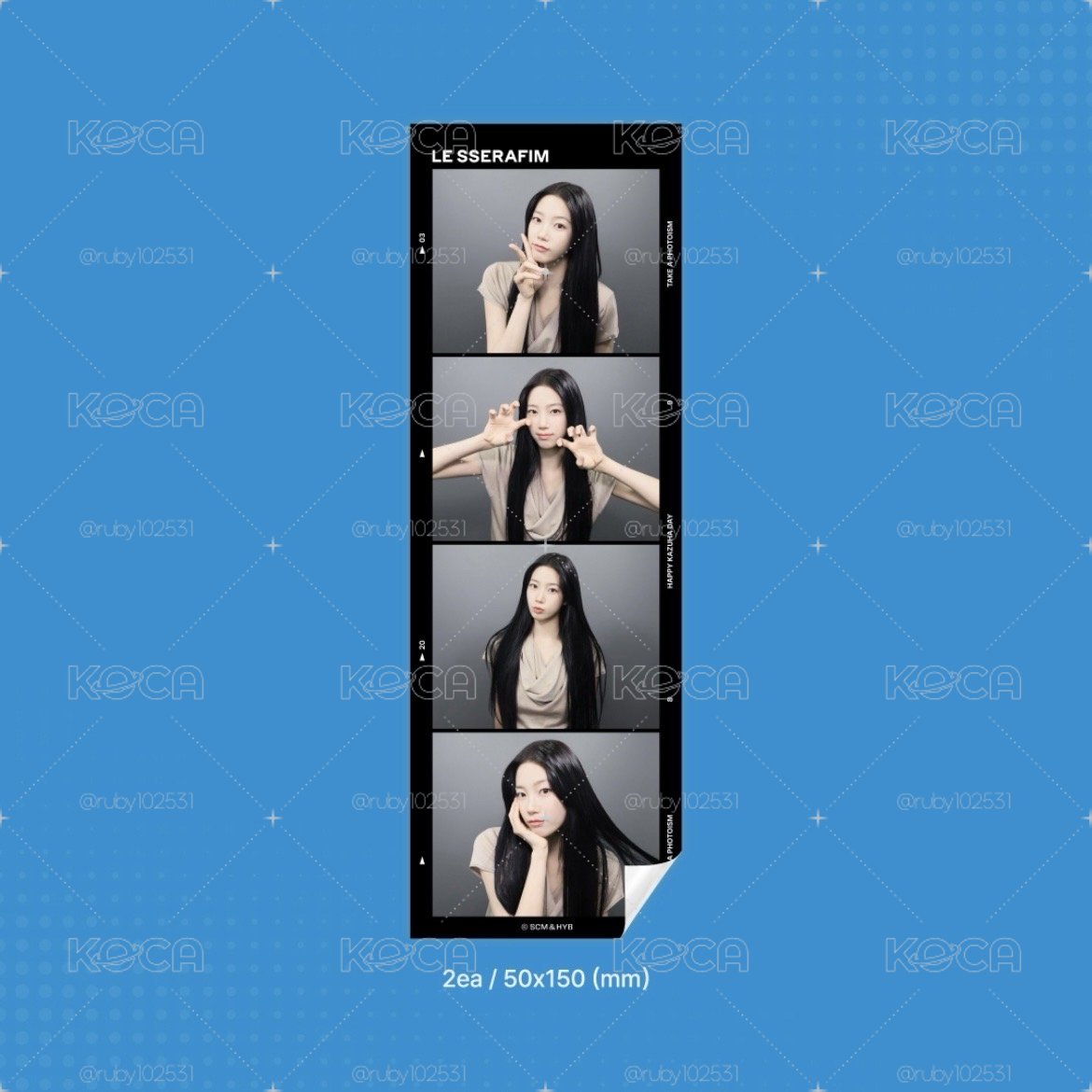（代印）photoism snapism LE SSERAFIM 人生四格 貼紙