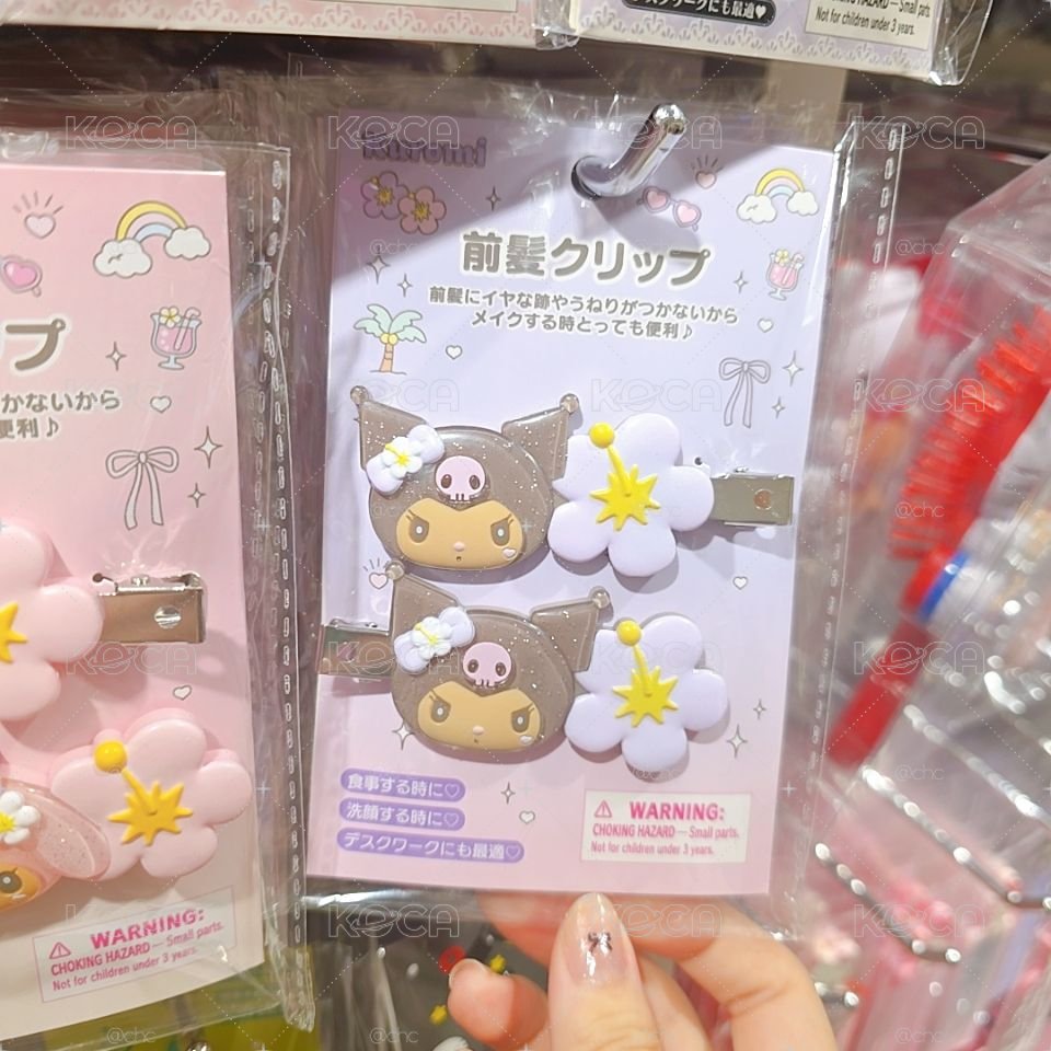 預購 日本三麗鷗曬黑髮夾