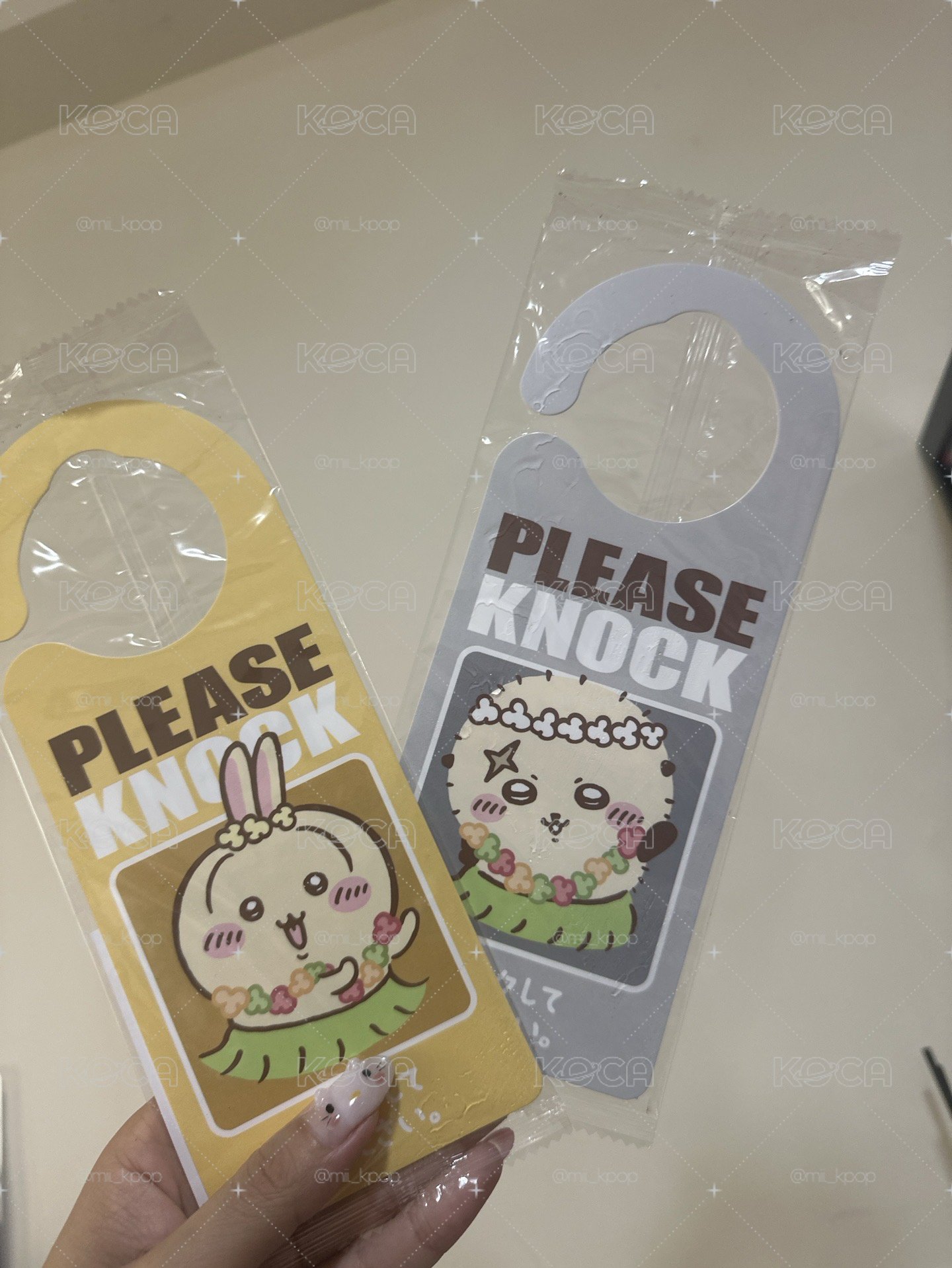 吉伊卡哇 🇯🇵日本7-11限定 門把掛牌「Please Knock」