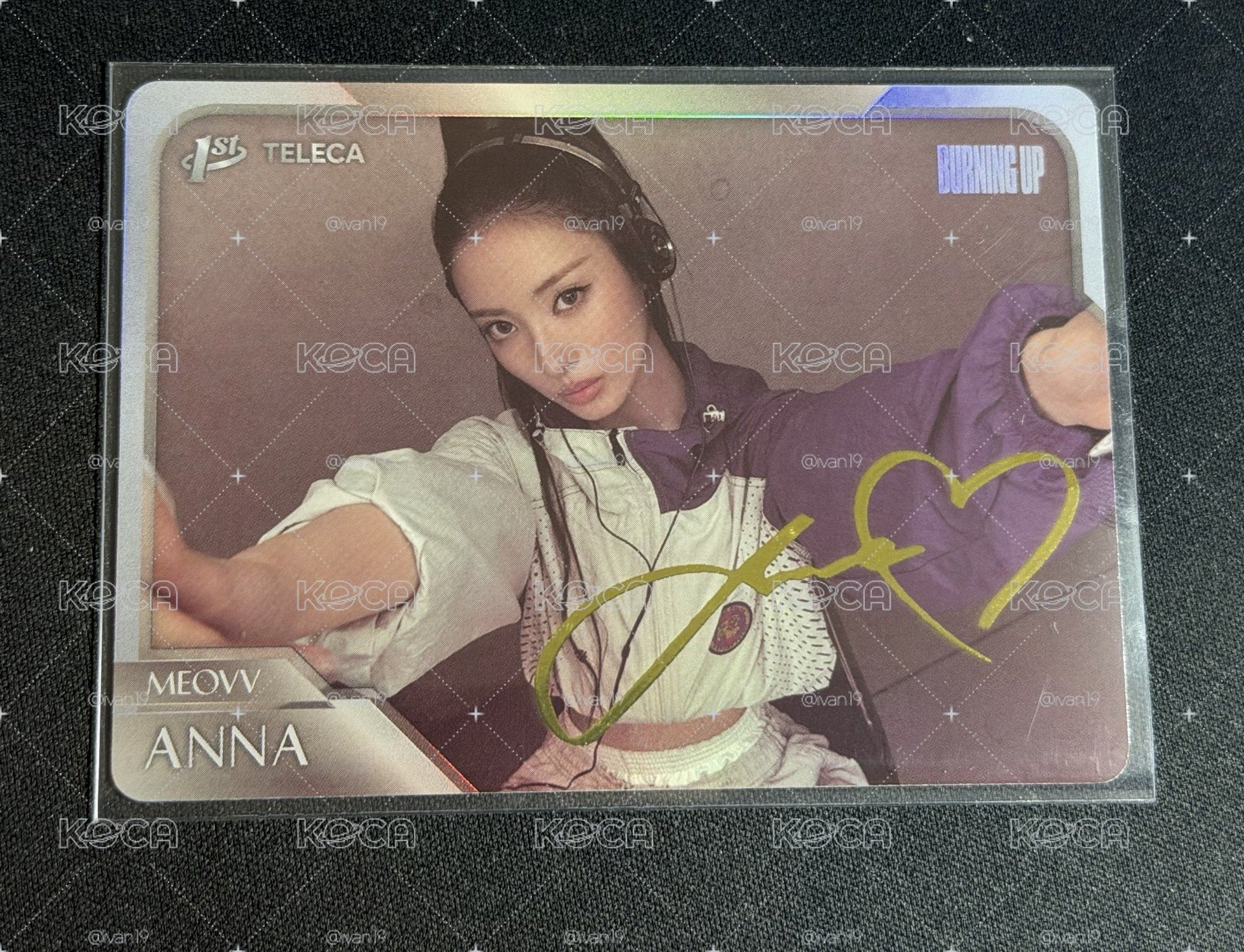 ANNA TELECA 簽名卡 燙金印簽卡