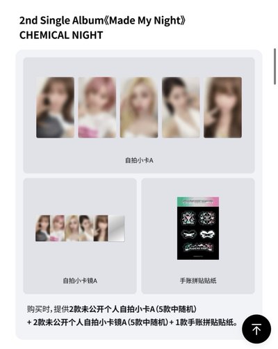 正規二'Made My Night' (COMPACT ver.) 應募特典+wvs預售特典+wvs特典