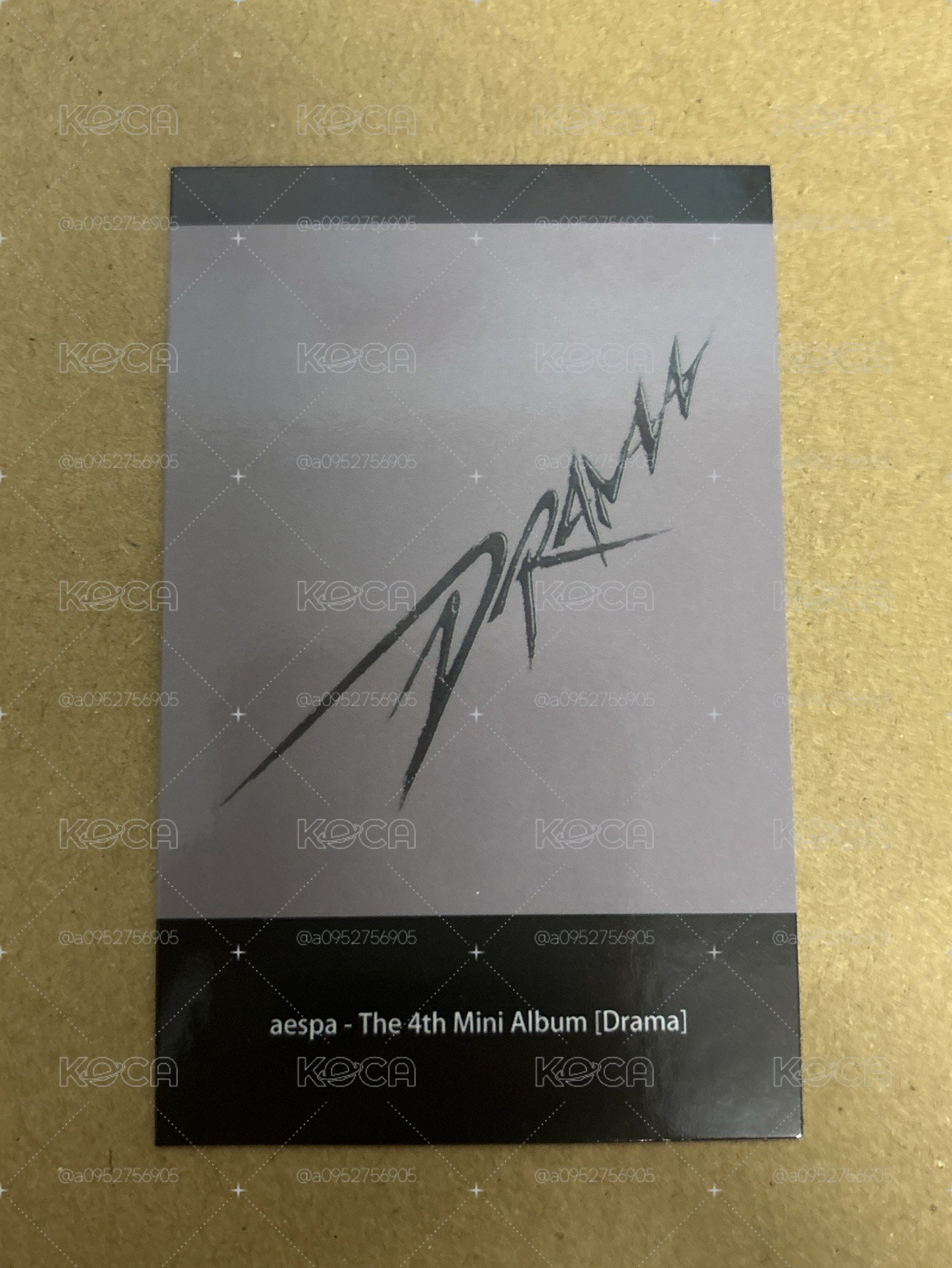 Drama kms 特典卡 預售 v4冬
