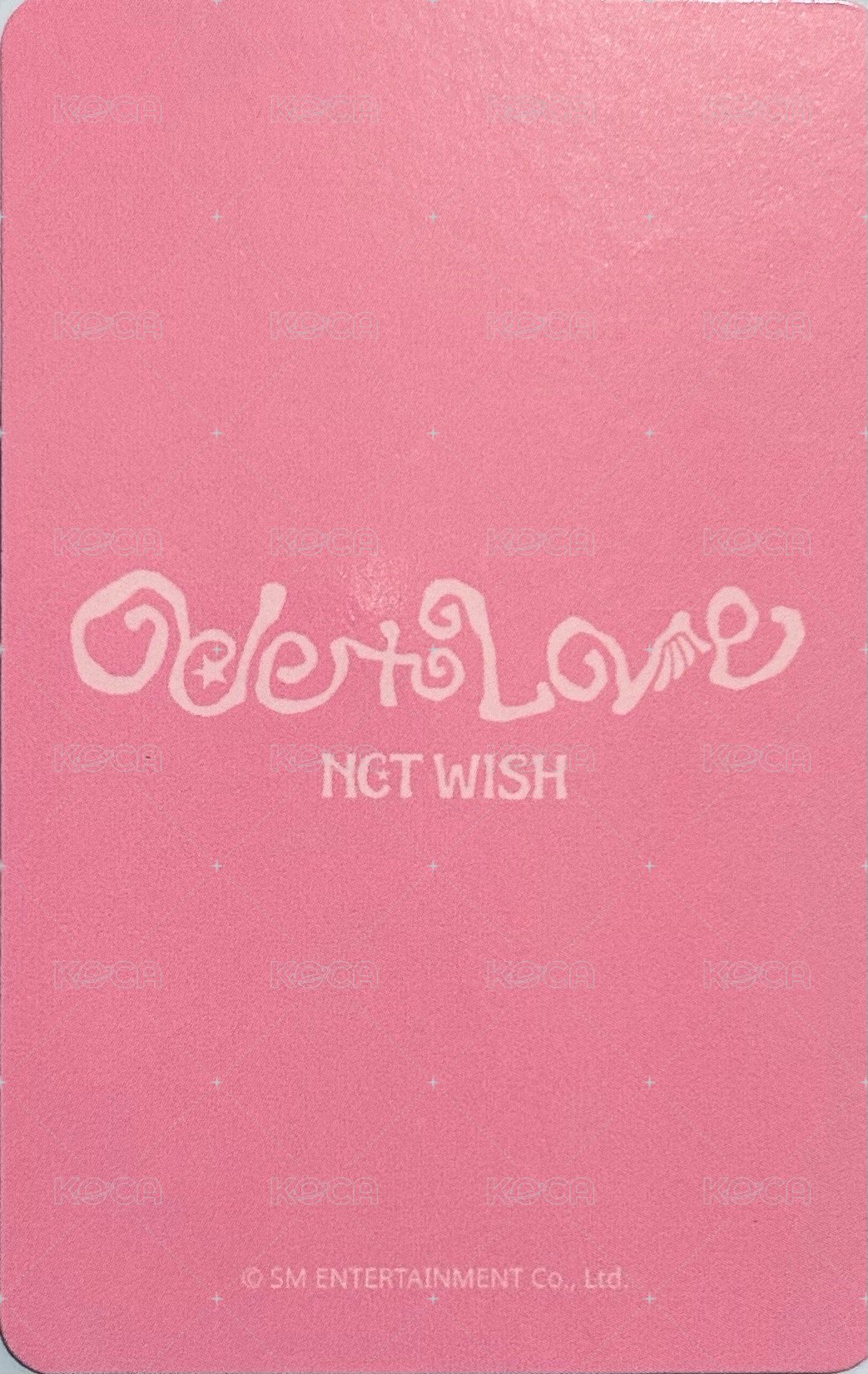 Ode to Love am 3.0 簽售卡  背面