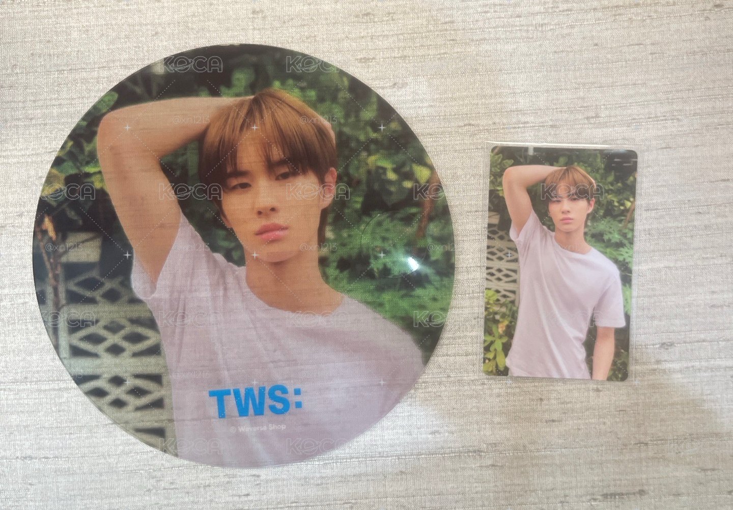 TWS 炅㵎 迷二 WVS 特典扇子卡組 (透明扇＋小卡不拆)