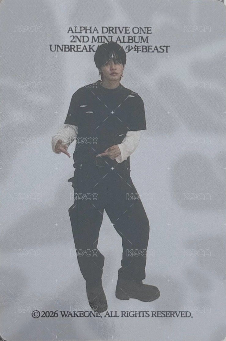 迷二 MD 疊穿T恤 周邊卡  背面