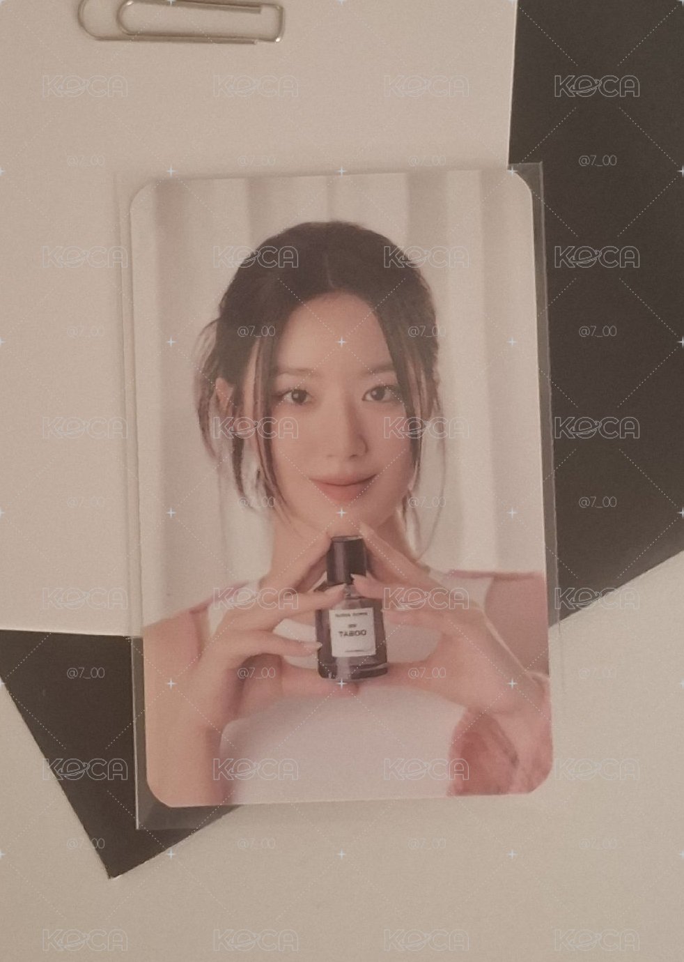 香氛代言卡刷