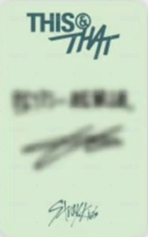 THIS & THAT sr 2.0 簽售卡  背面