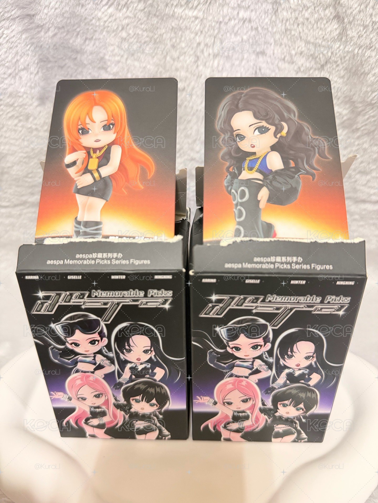 【拆盒未拆袋】aespa x POPMART Dirty Work 盲盒 WINTER & GISELLE 🧡