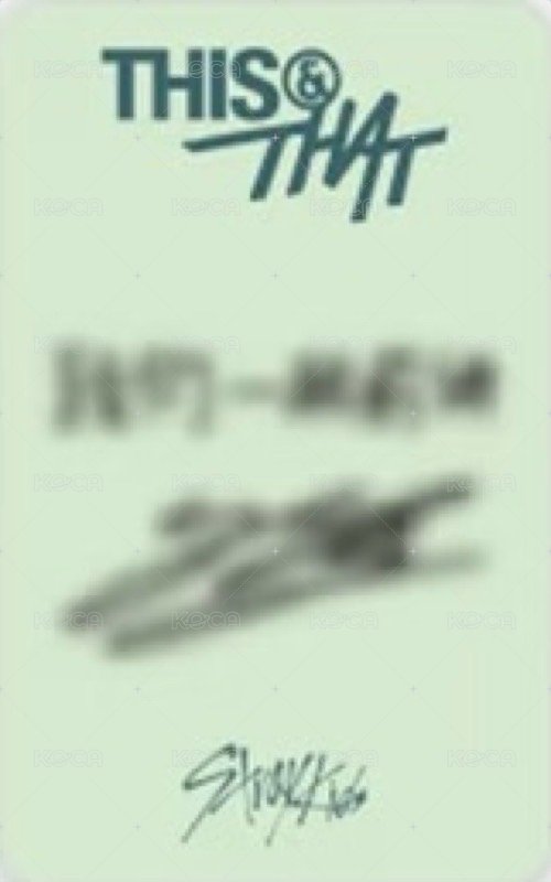 THIS & THAT sr 2.0 簽售卡  背面