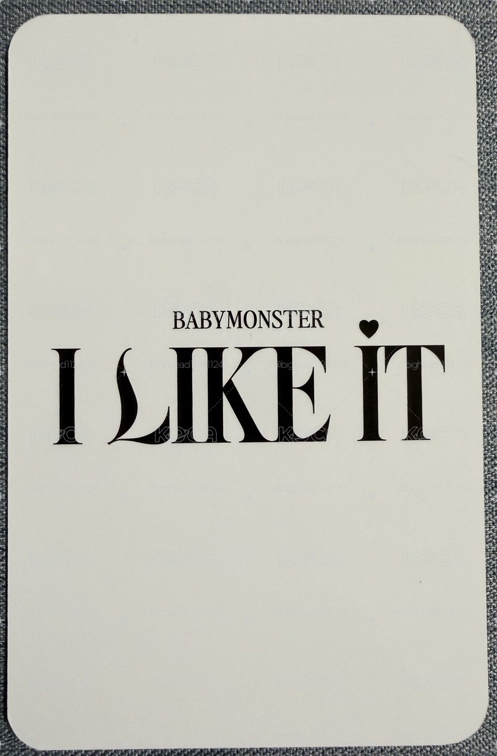 Babymonster I LIKE IT MK D ver. 幸運卡 賢