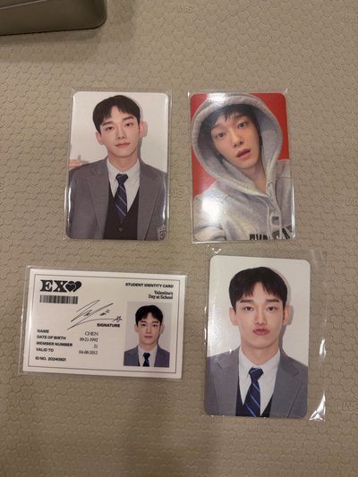 金鍾大🦖Chen 四張小卡合售