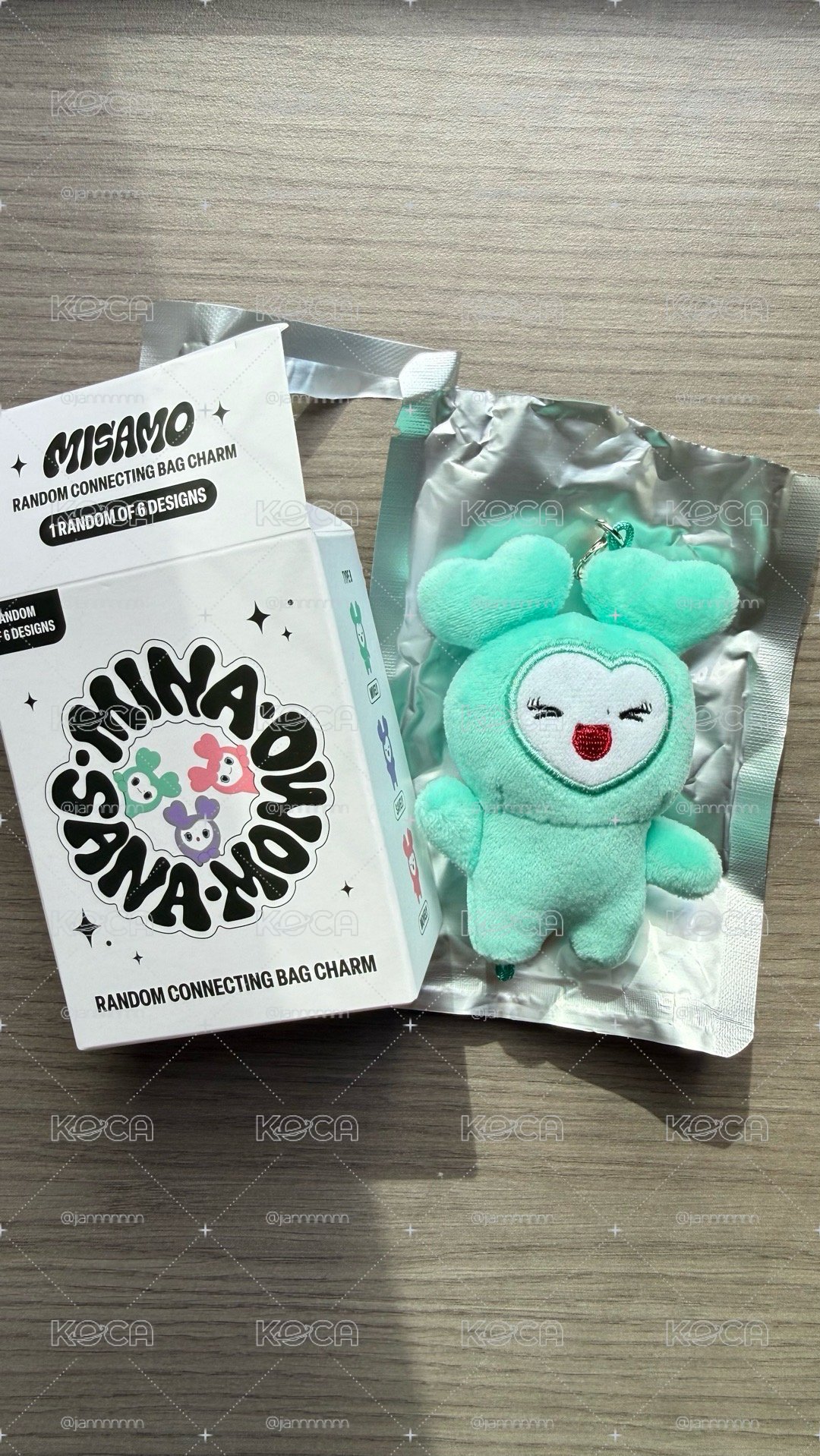 MISAMO 三週年快閃連結吊飾 Mina笑臉