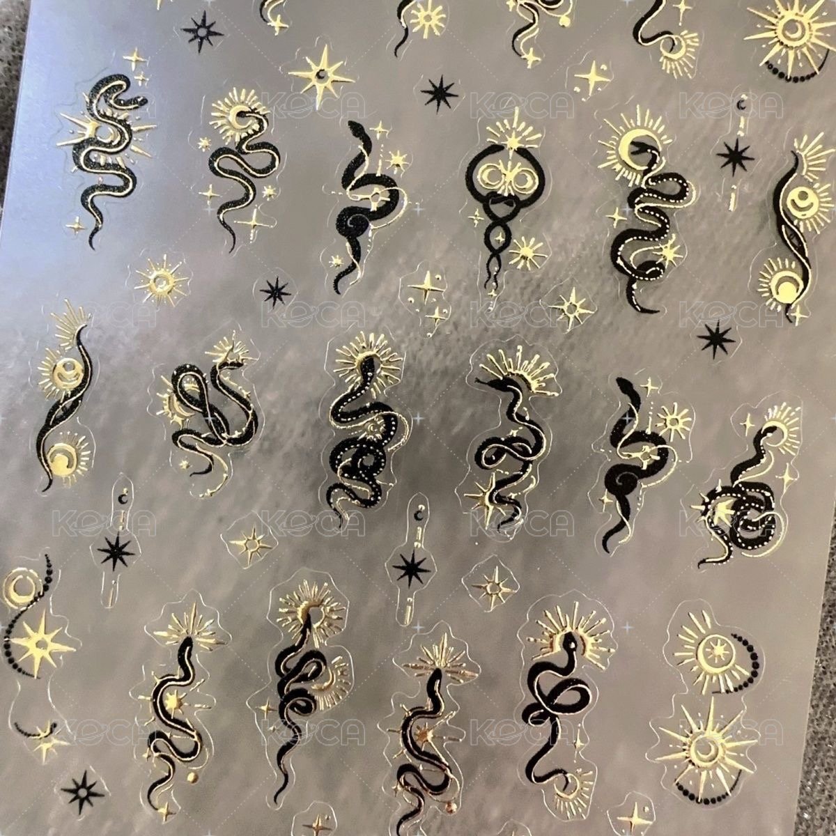 招財蛇蛇 燙金/銀 各二
