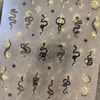 招財蛇蛇 燙金/銀 各二