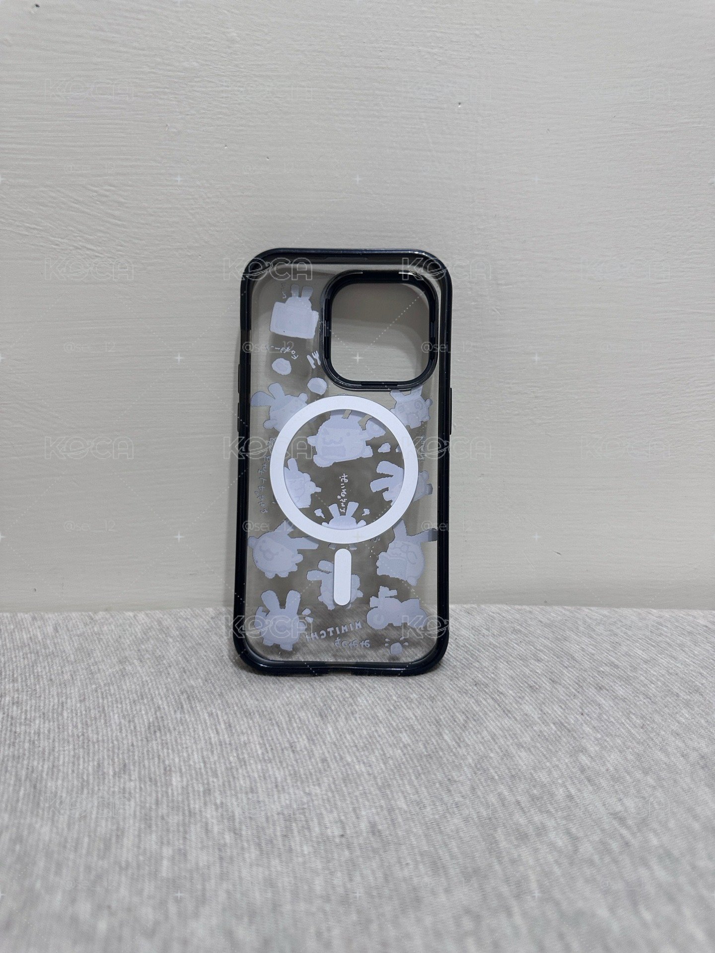 Tamagotchi Mimitchi MagSafe 兼容強悍防摔立架手機殼14Pro（二手有正常使用痕跡）