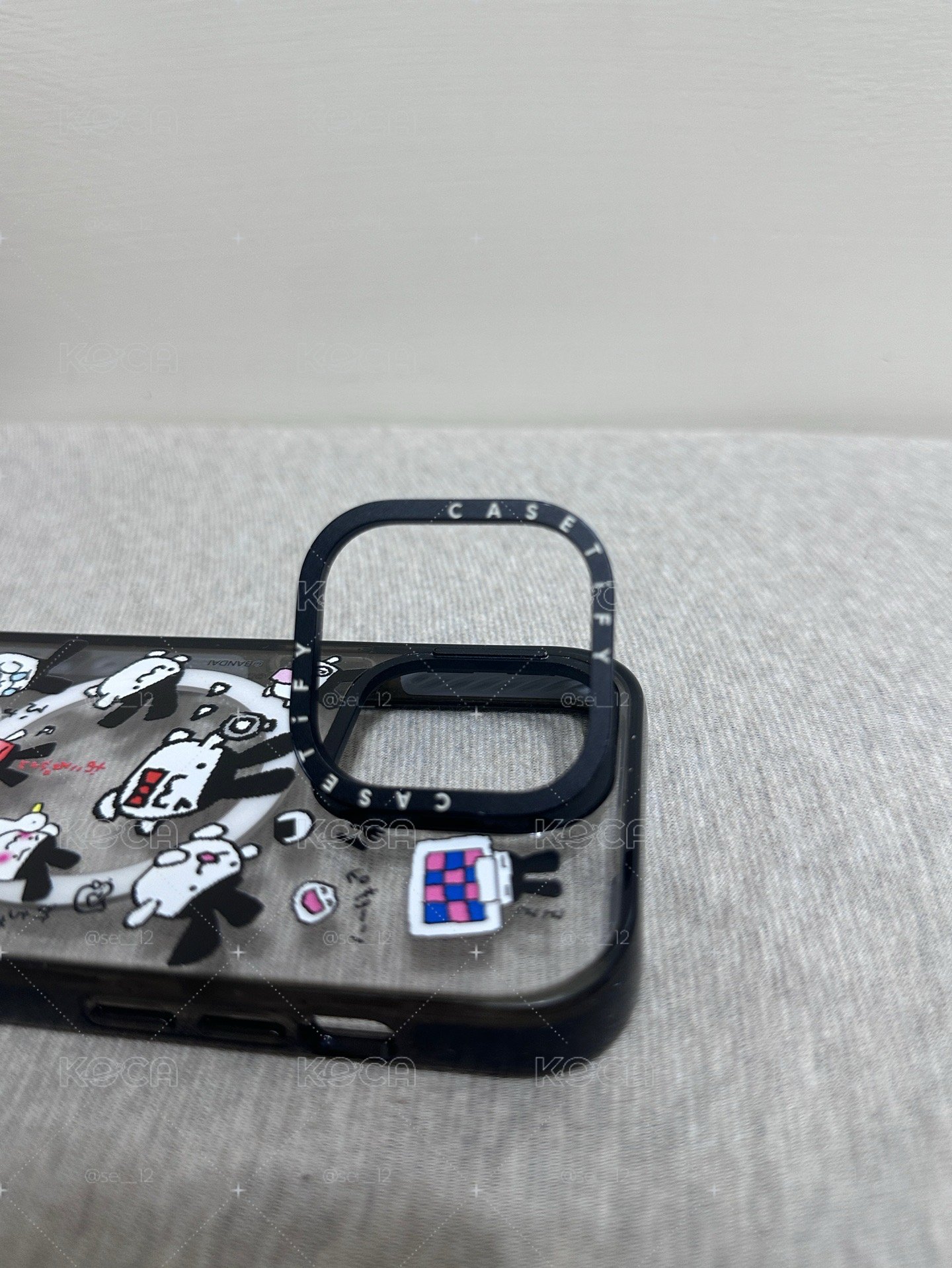 Tamagotchi Mimitchi MagSafe 兼容強悍防摔立架手機殼14Pro（二手有正常使用痕跡）