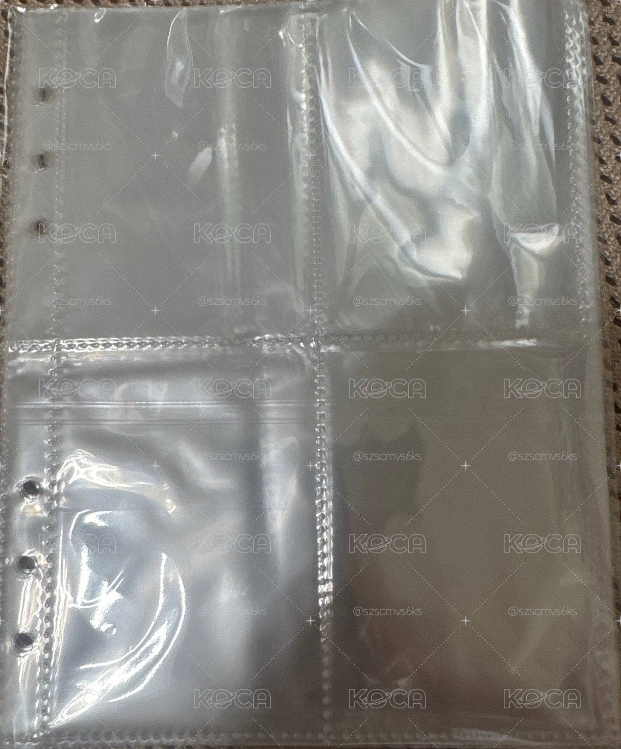 10張6孔四宮格內頁