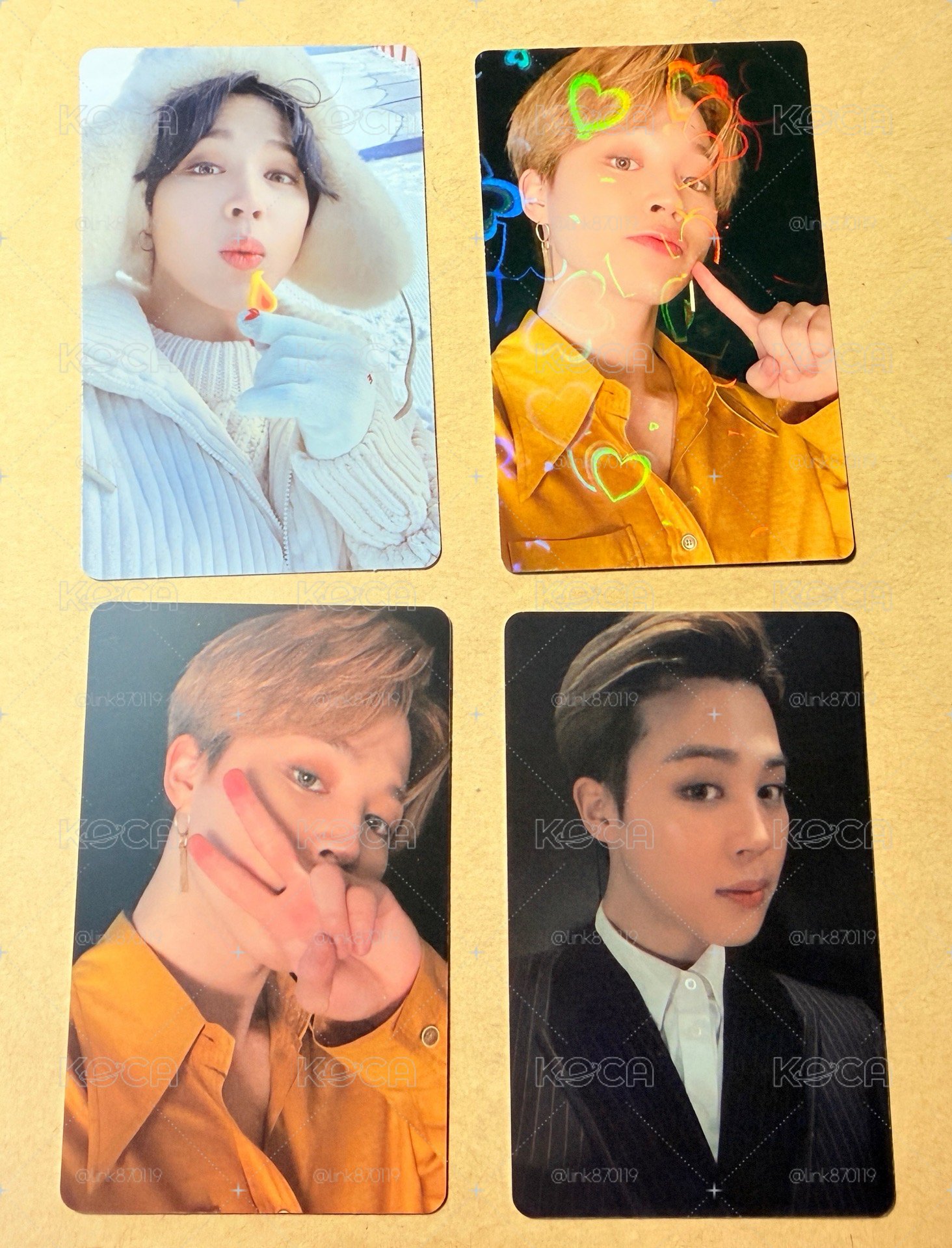 JIMIN 2021冬寫卡 BE 日咖 豪華版 幸運卡