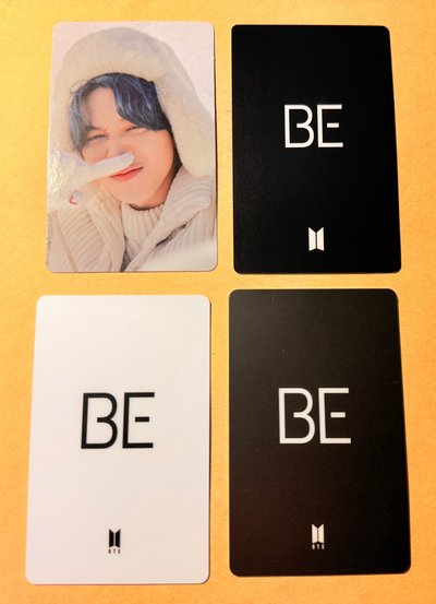 JIMIN 2021冬寫卡 BE 日咖 豪華版 幸運卡