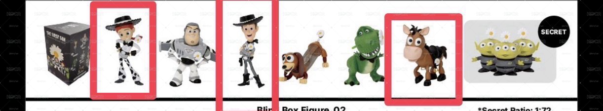GD 快閃聯名TOYSTORY （盲盒確認款）