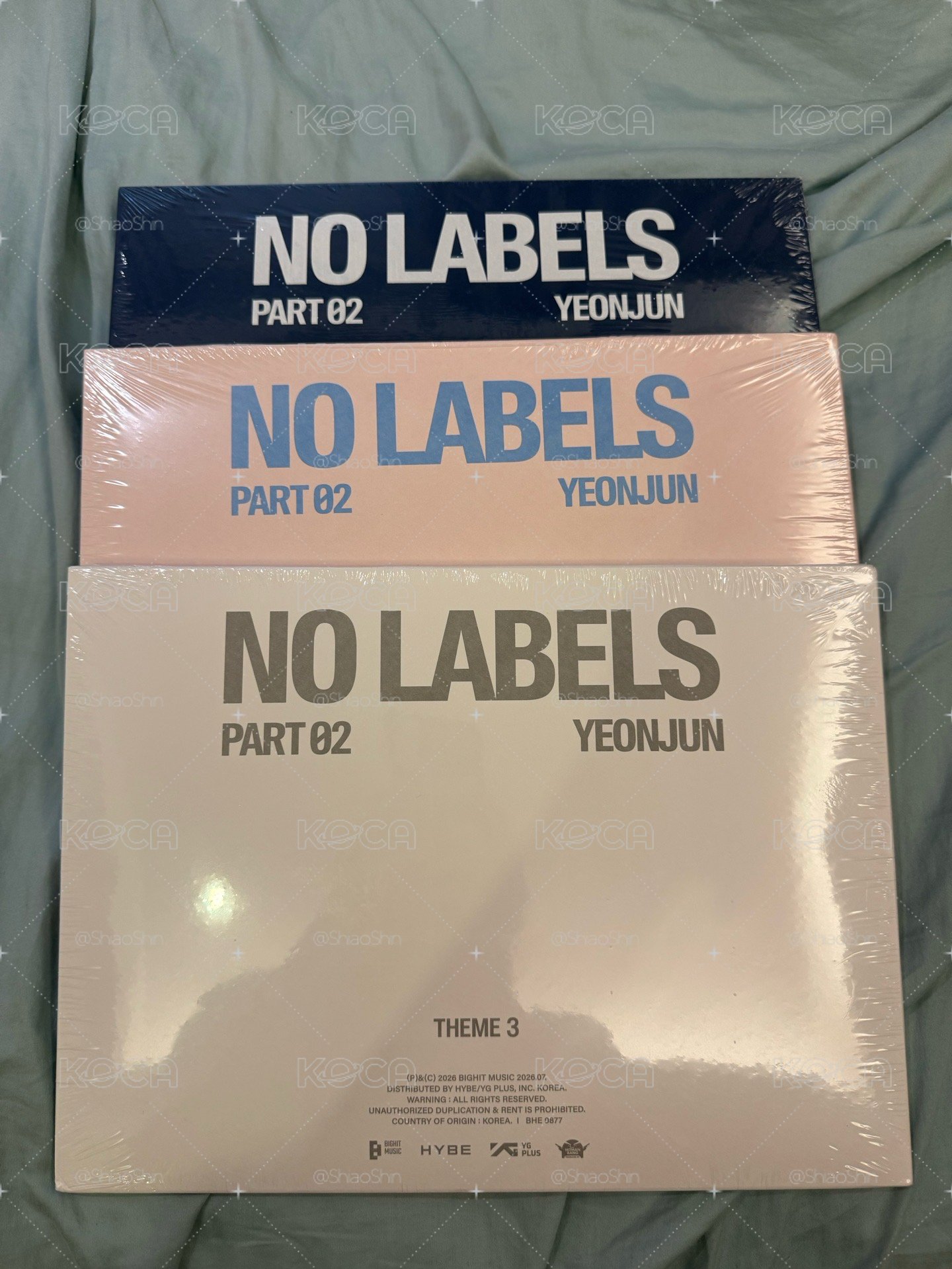 no label part2 PB一套 無特典
