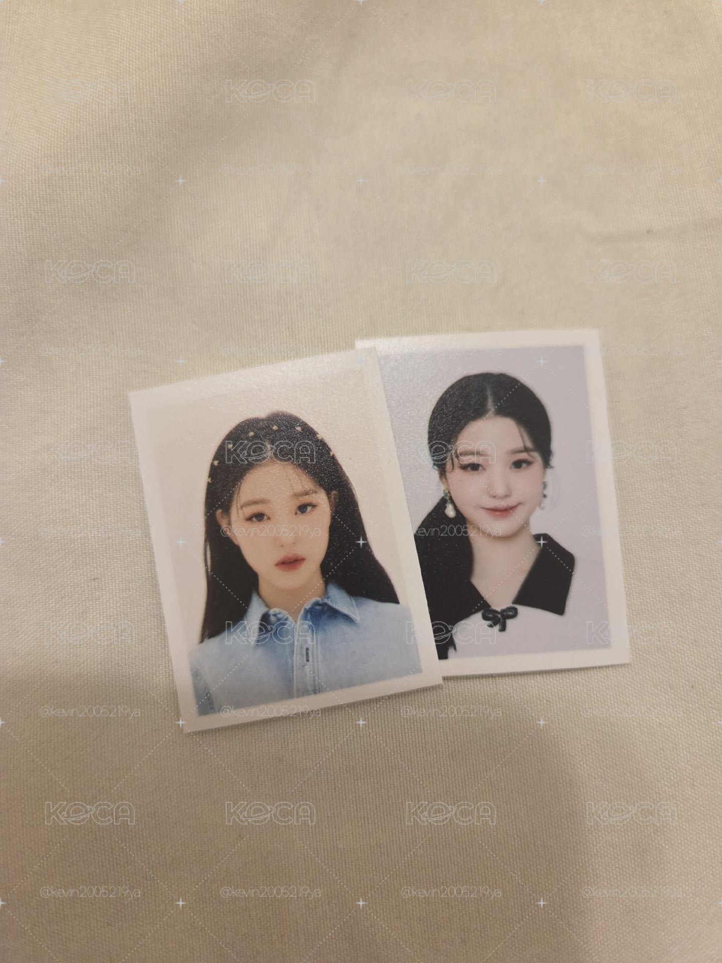 izone 解散演唱會證件照圓兩張