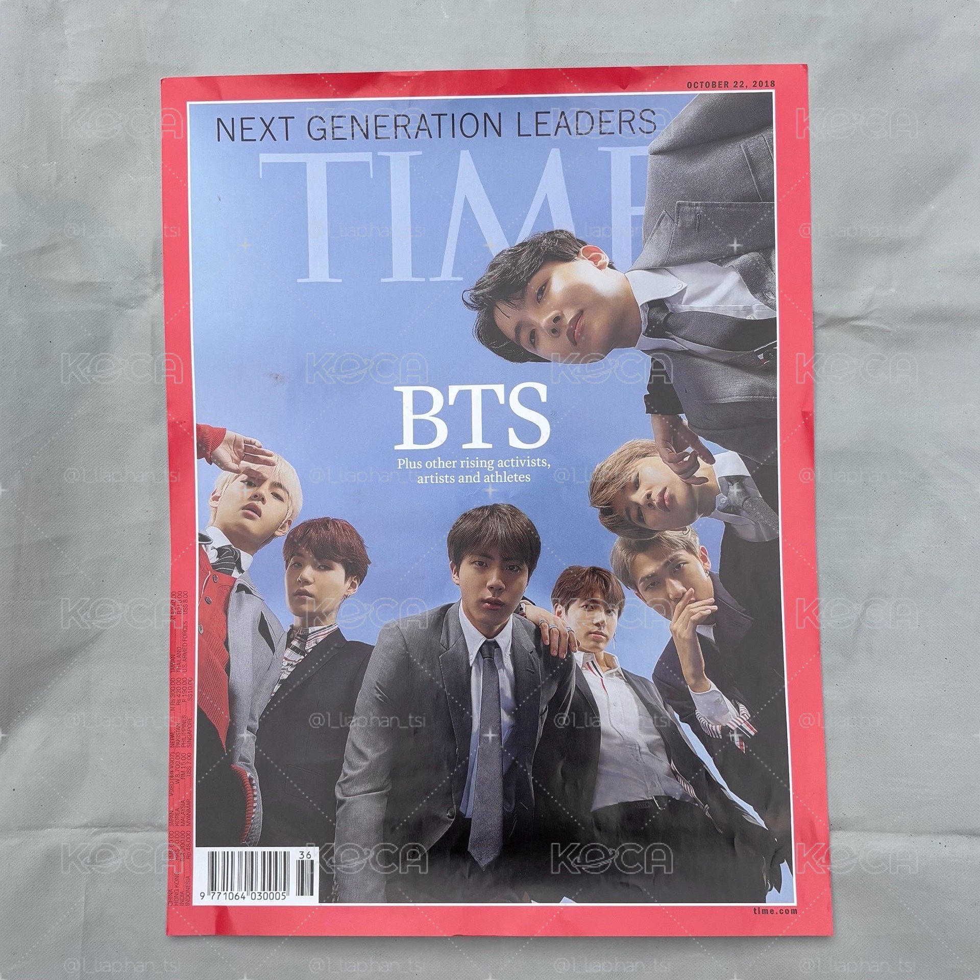 🎁BTS 2018 TIME雜誌封面海報