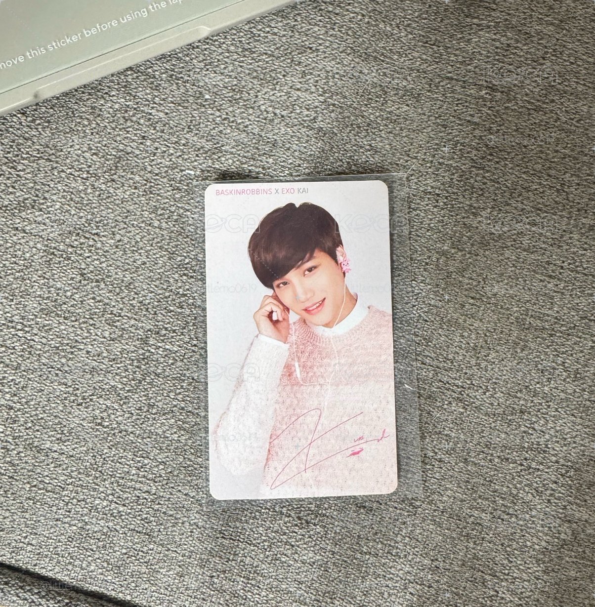 EXO🐻 Kai-絕版BR冰淇淋 代言卡 