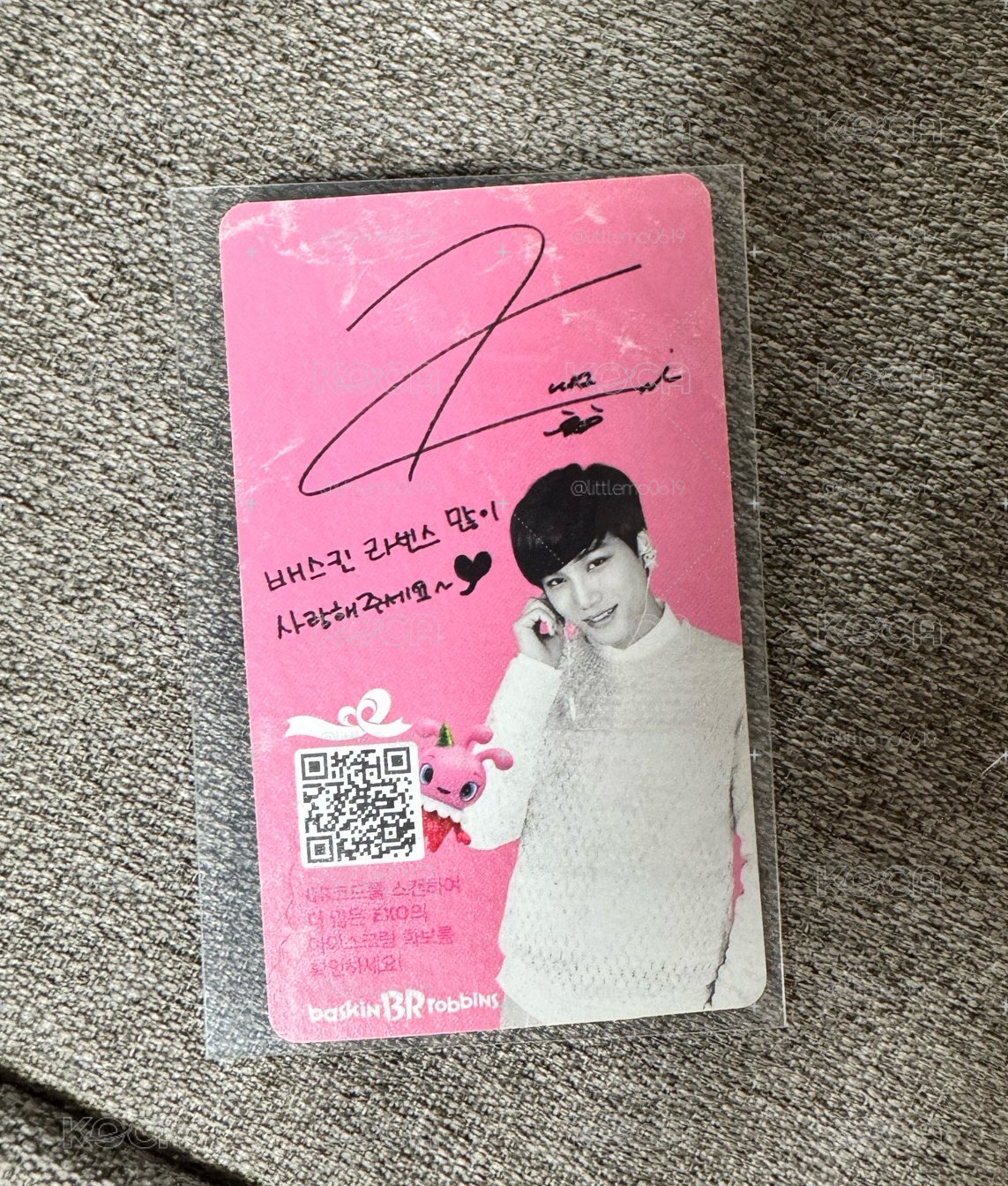 EXO🐻 Kai-絕版BR冰淇淋 代言卡 