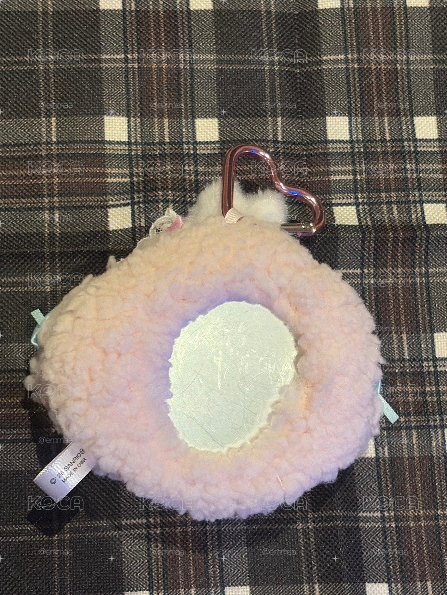 三麗鷗 長腿芭蕾彼安諾愛心扣鏡子吊飾