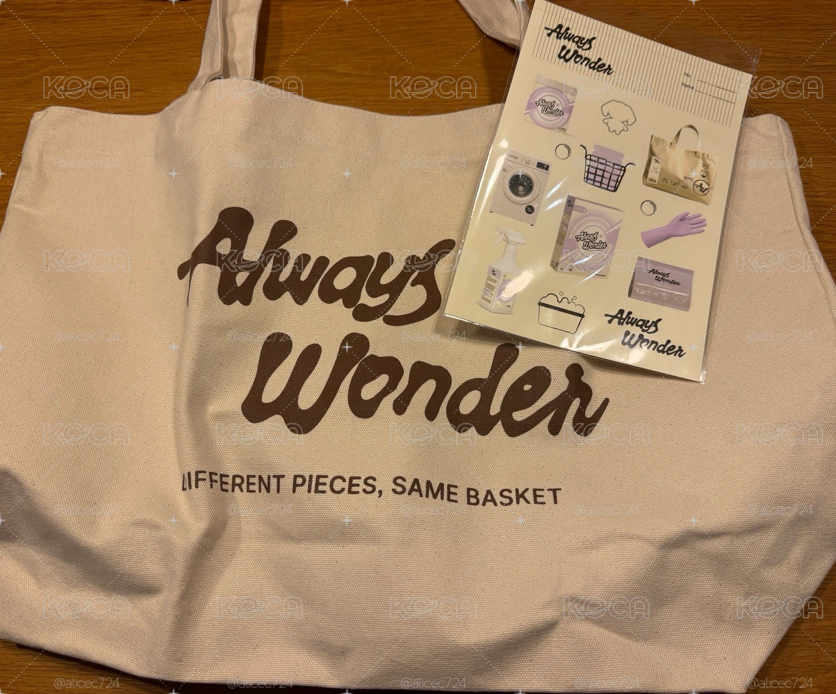 Alays wonder 限量洗衣袋托特包+貼紙