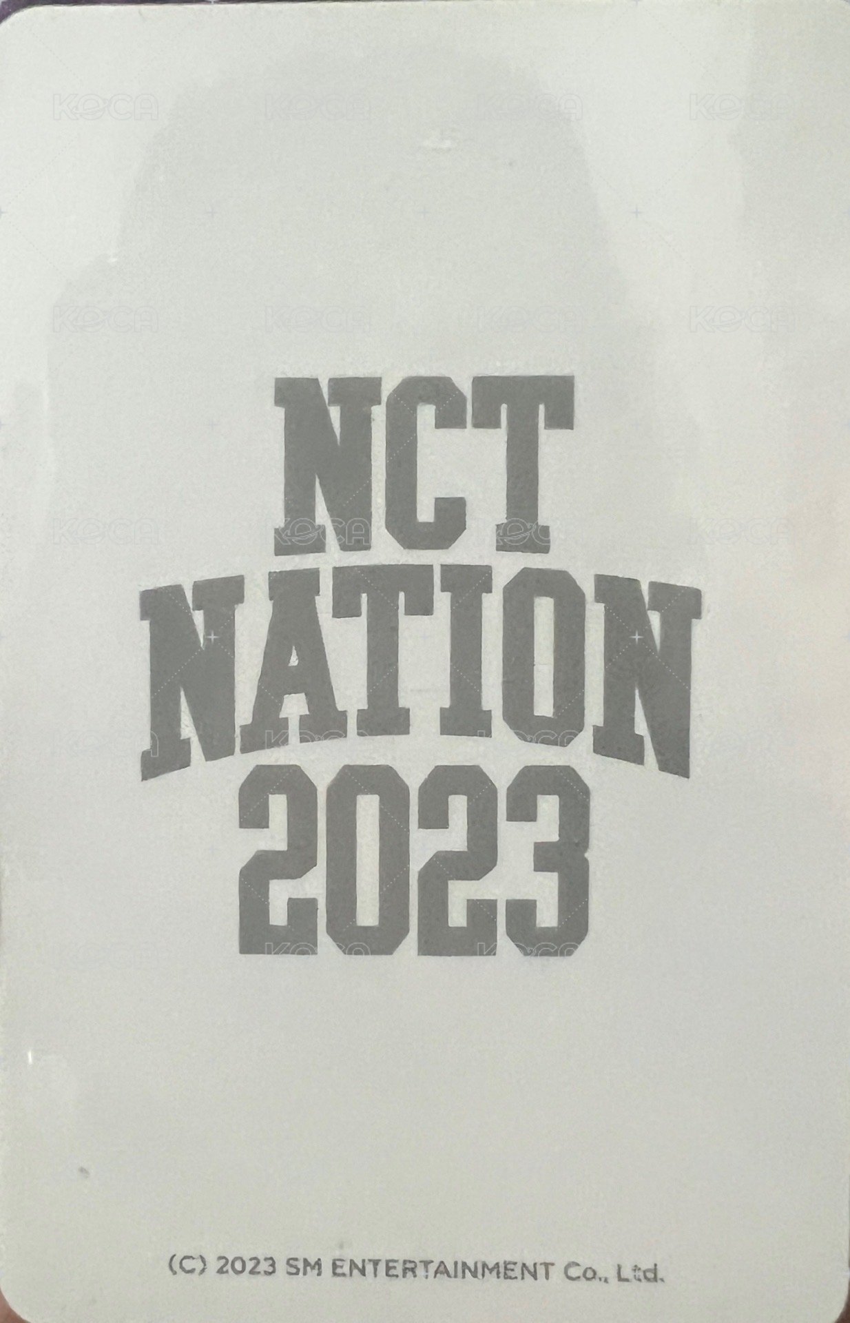 NCT NATION 隨機卡  背面