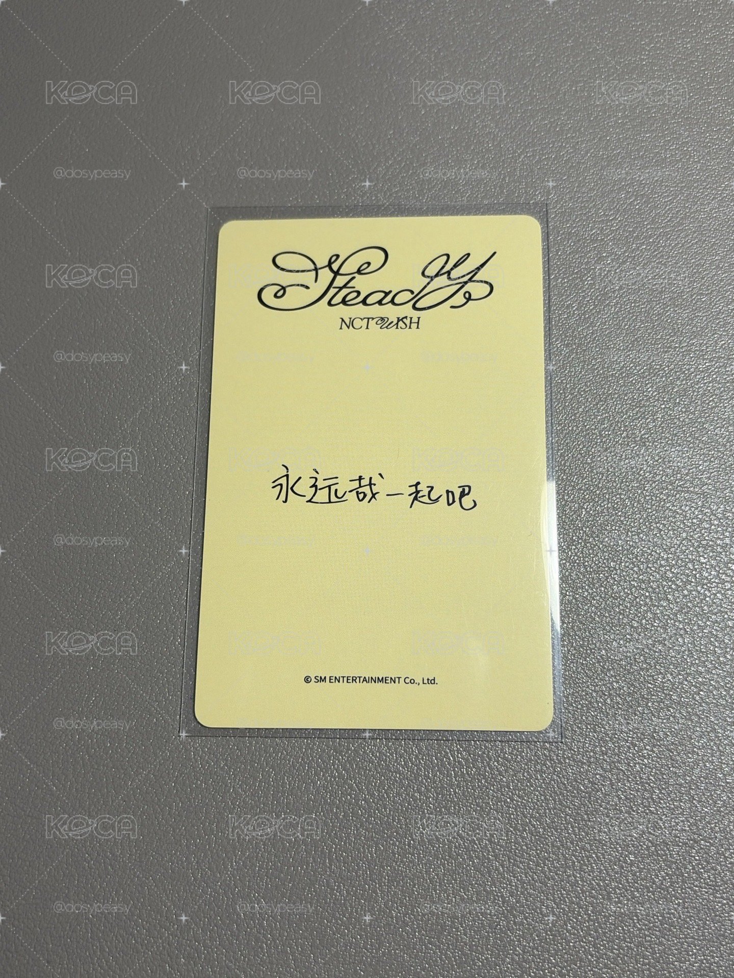 中背「永遠哉一起吧」NCT WISH Steady yzy 北京0227 簽售卡 SAKUYA