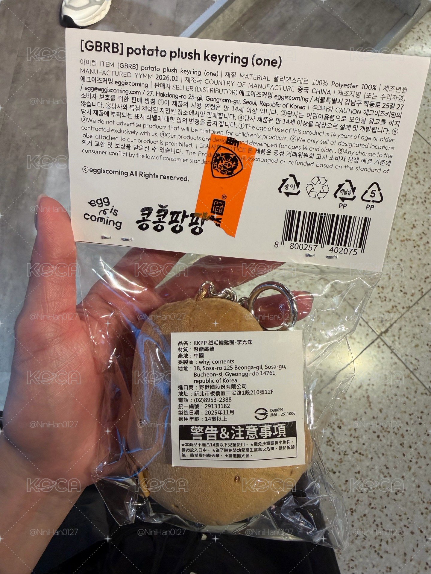 全新未拆 李光洙🥔KKPP種豆得豆 馬鈴薯娃娃 地球娛樂室