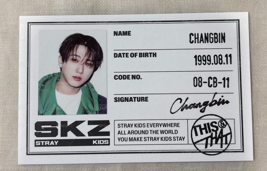 【現貨】Stray Kids SKZ 彰彬 Changbin《THIS & THAT》THIS版 專輯內附隨機 ID卡