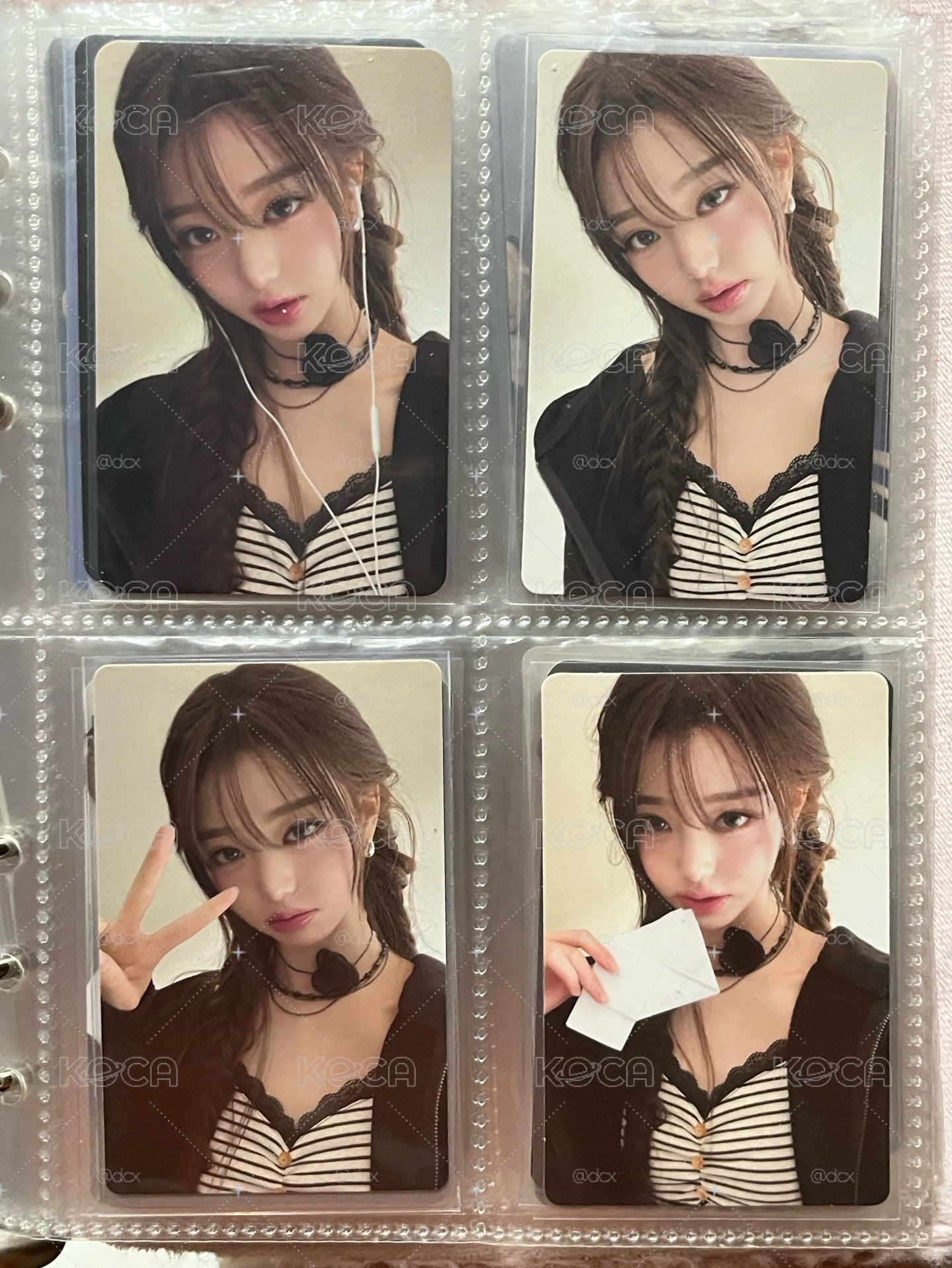 IVE 張員瑛 Wonyoung REVIVE+ 黑薔薇麻花辮造型四宮格小盤一鍵畢業🖤