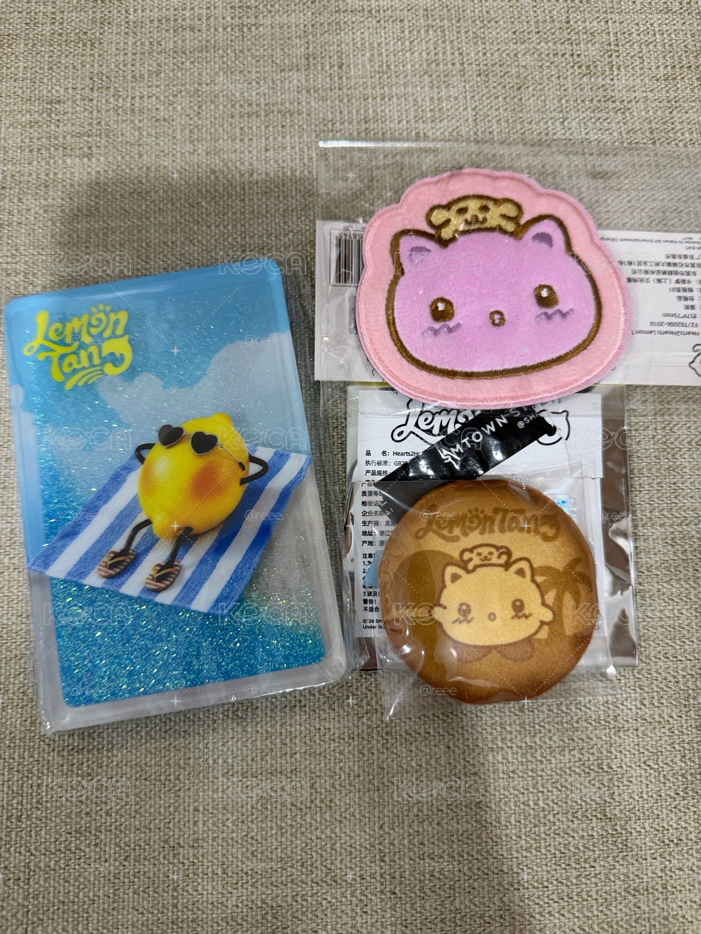 Juun 瀏海貼+徽章+流砂磚