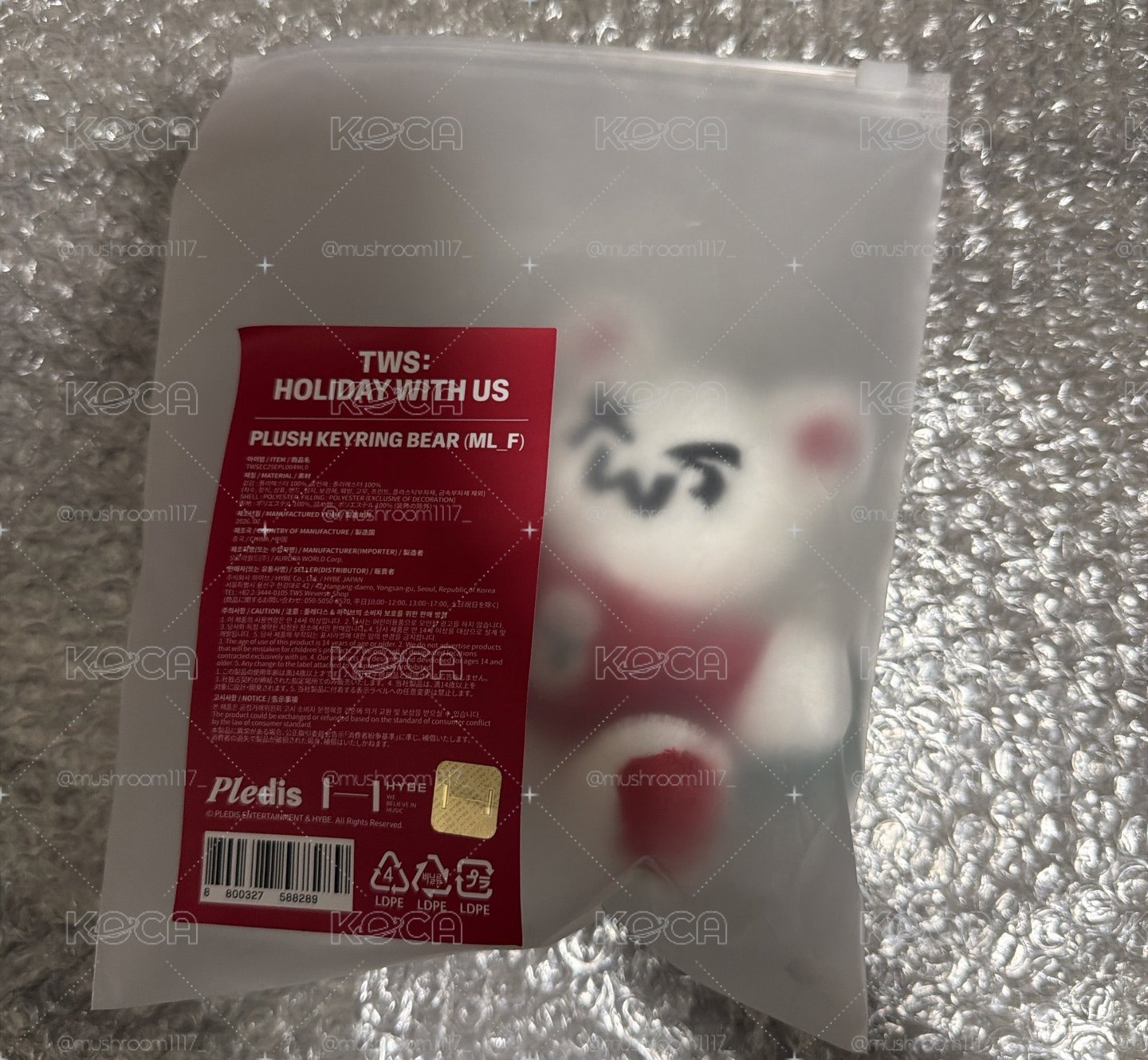現貨 全新 TWS聖誕熊