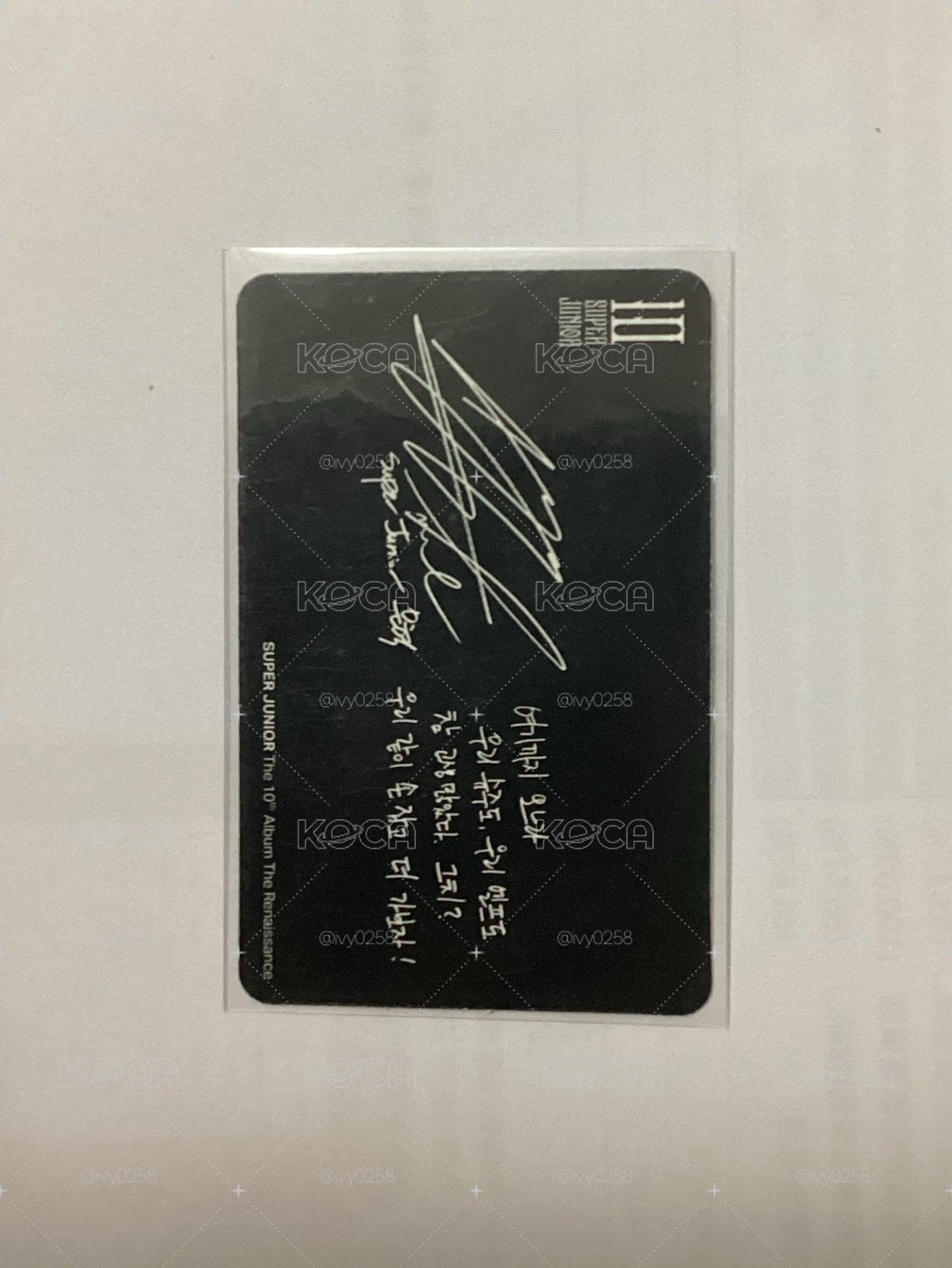 正規10 SQUARE Style 專輯卡 銀赫