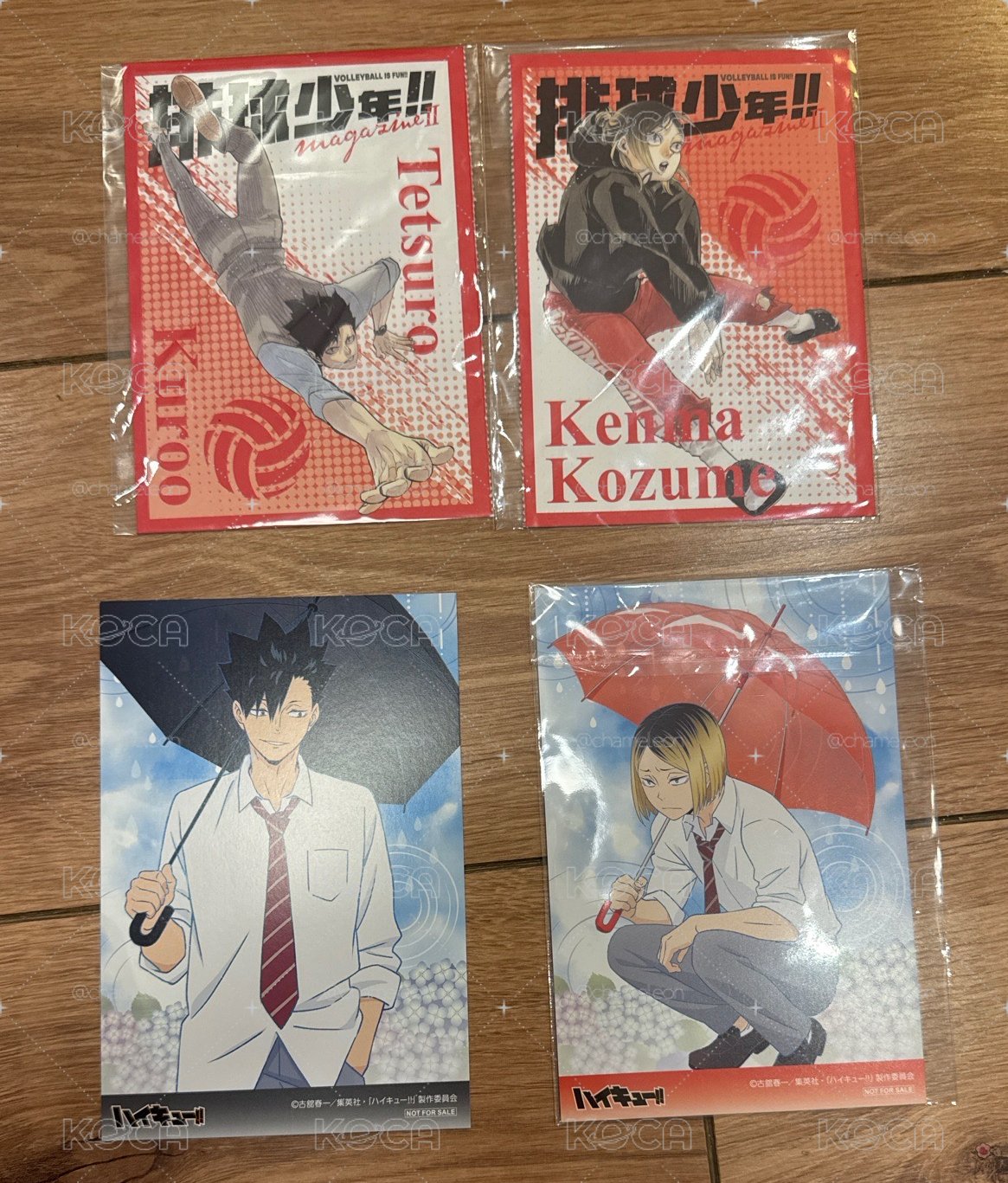 排球少年 音駒  小卡+名信片小盤