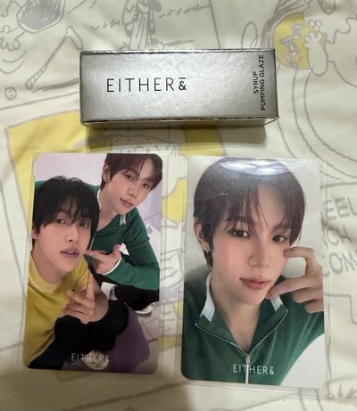  Either&唇釉2號色+醬小卡+雙人卡