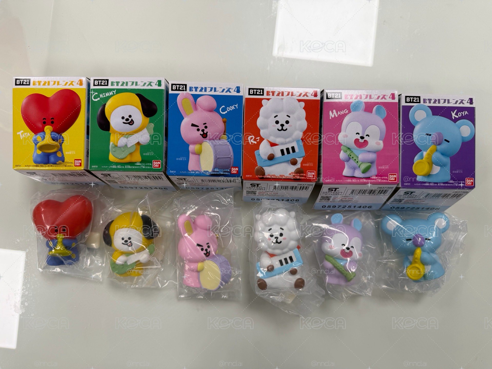 BT21公仔「演奏樂器」萬代BANDAI聯名 